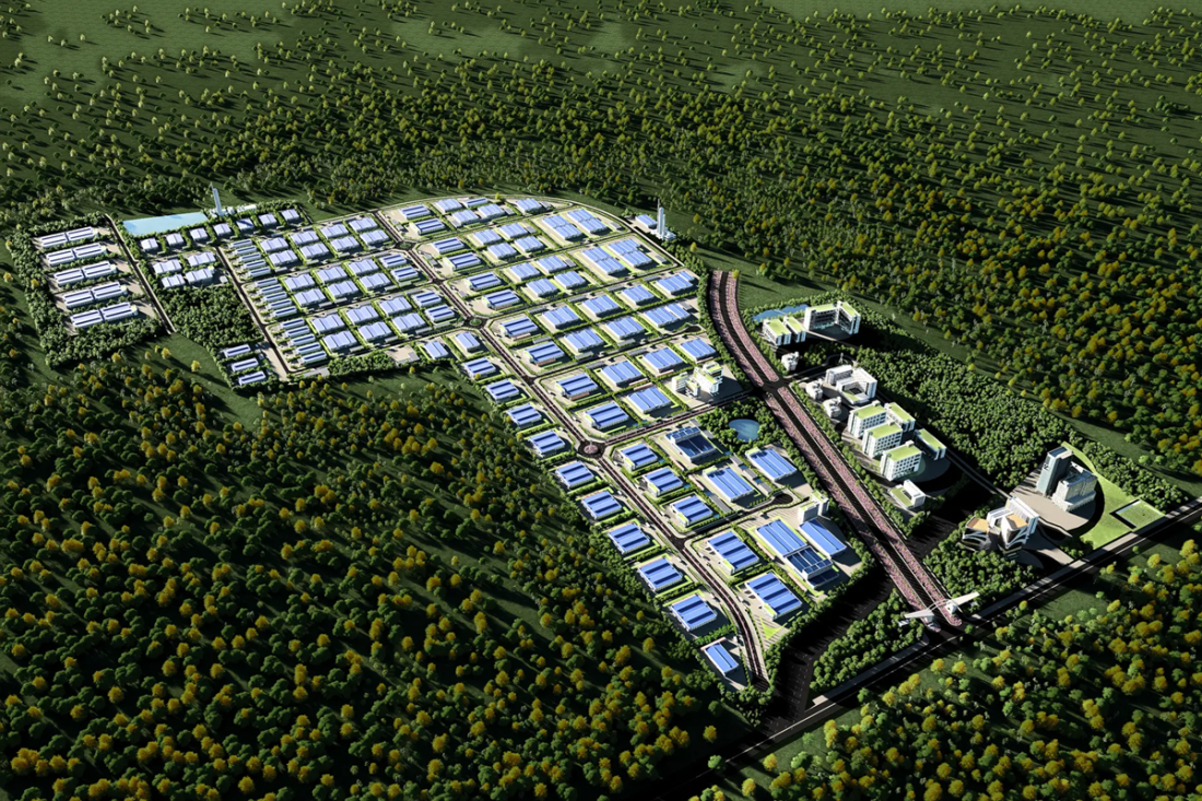 Phối cảnh Khu công nghiệp Ez.Park Đắk Lắk I với quy hoạch hiện đại, hạ tầng đồng bộ tại xã Cuôr Đăng, trung tâm công nghiệp mới Tây Nguyên