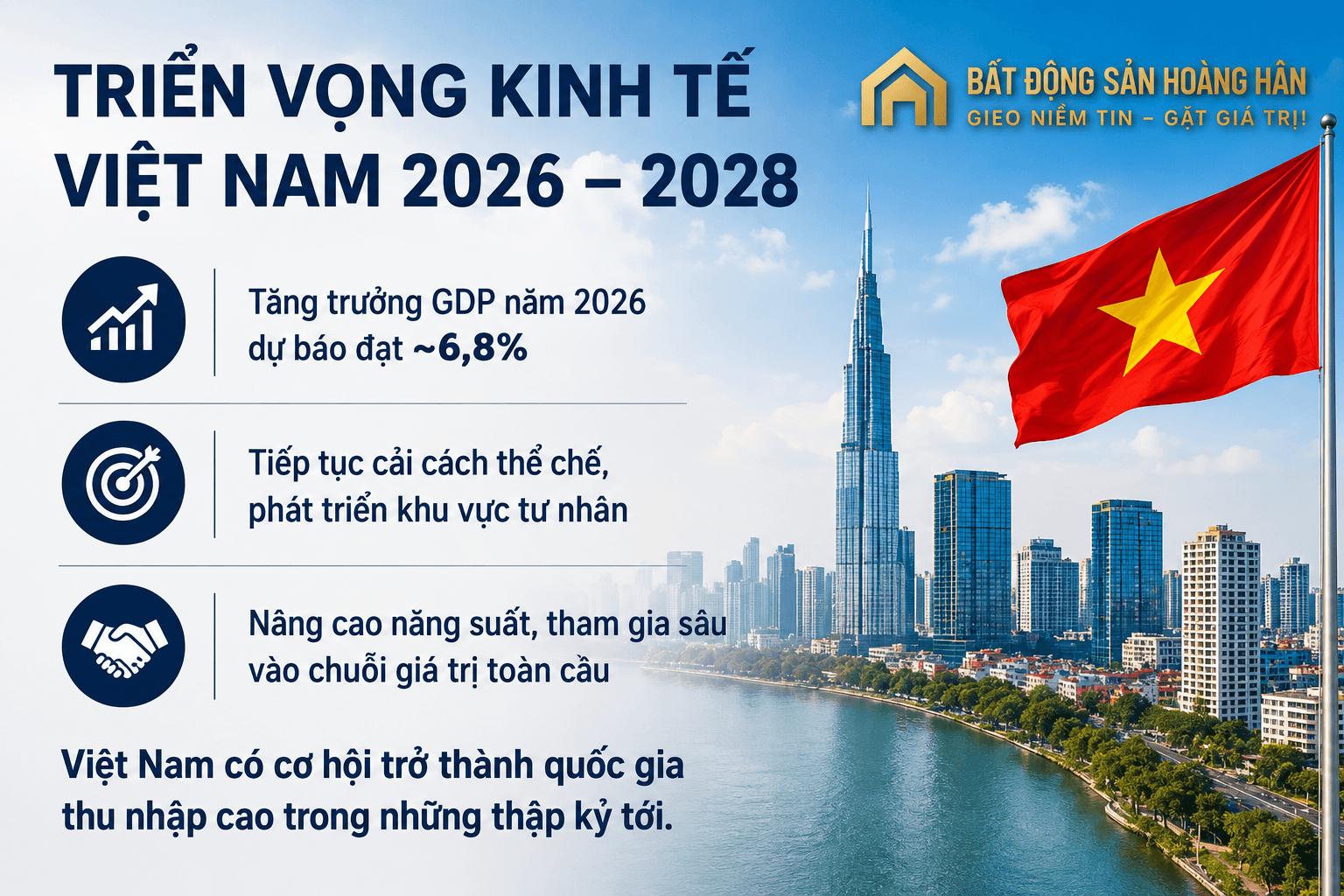 Triển vọng tăng trưởng kinh tế Việt Nam trong trung và dài hạn