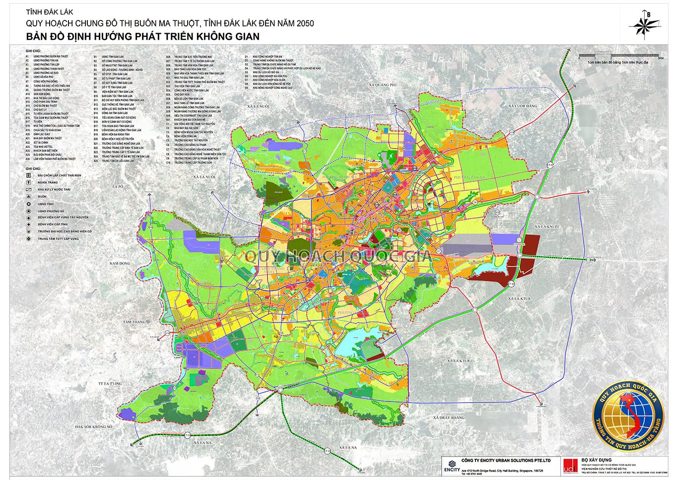 Quy Hoạch Chung Đô Thị Buôn Ma Thuột, tỉnh Đăk Lăk Đến Năm 2050