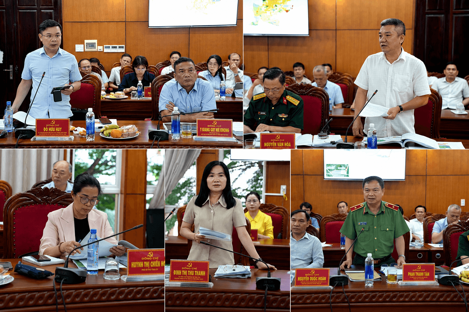 Các đại biểu, lãnh đạo sở ngành và thành viên Ban Thường vụ Tỉnh ủy Đắk Lắk tham dự, phát biểu ý kiến tại Hội nghị Ban Thường vụ Tỉnh ủy lần thứ 22 (chuyên đề) ngày 12/6/2026
